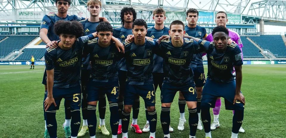Philadelphia Union II team photo on the pitch