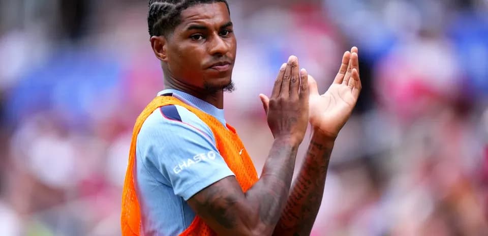 Player clapping during warm-up on the field