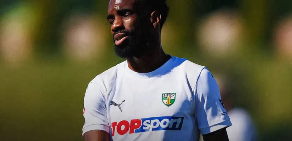 Kauno Žalgiris player during training session