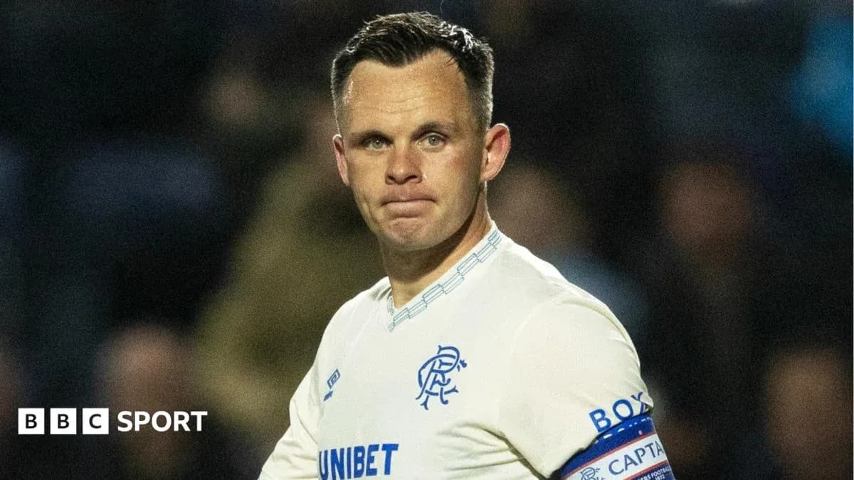 Rangers player wearing captain's armband during match