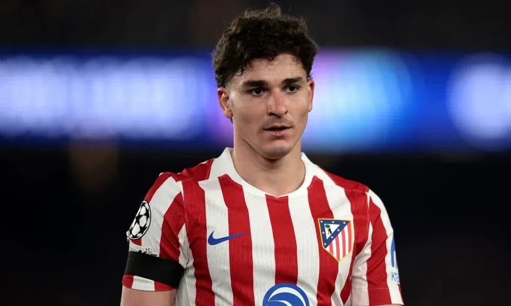 Atletico Madrid player during match close-up