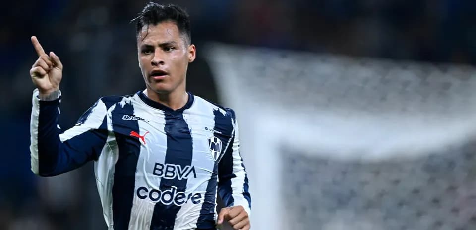 Player celebrating during Monterrey match