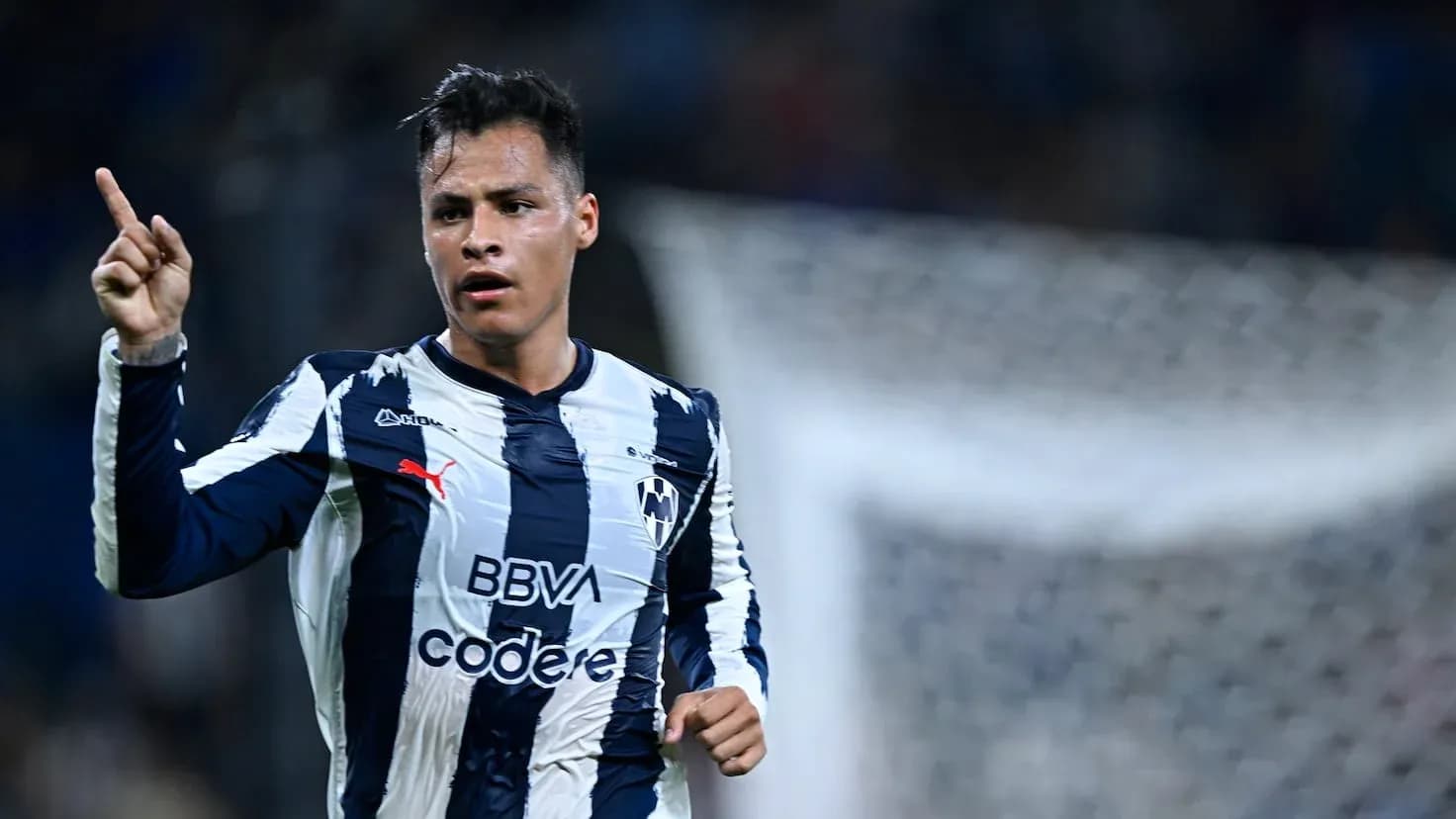 Player celebrating during Monterrey match