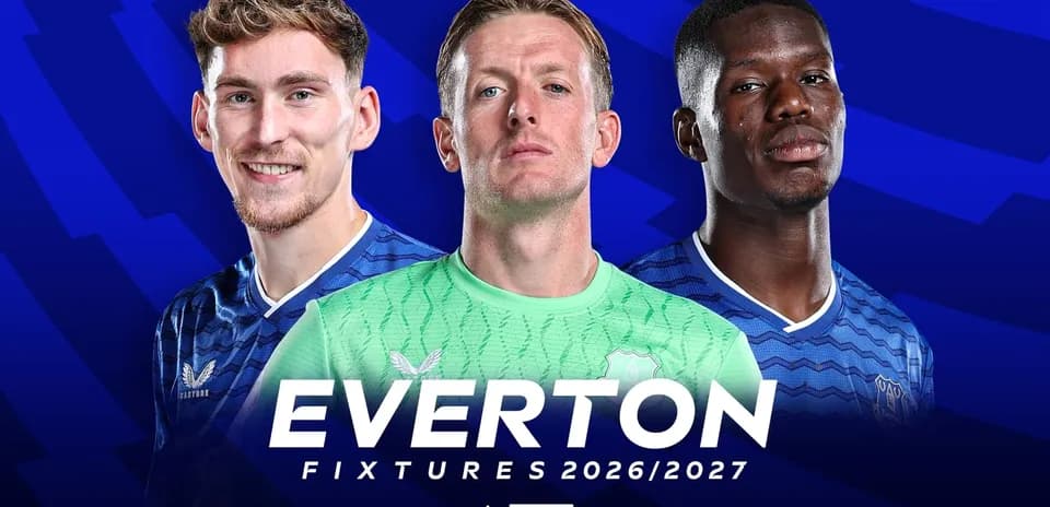 Everton players featured for 2026/2027 fixtures announcement