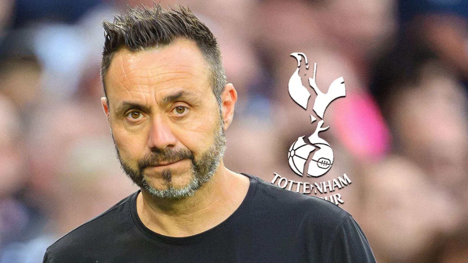 Coach with Tottenham Hotspur logo in background