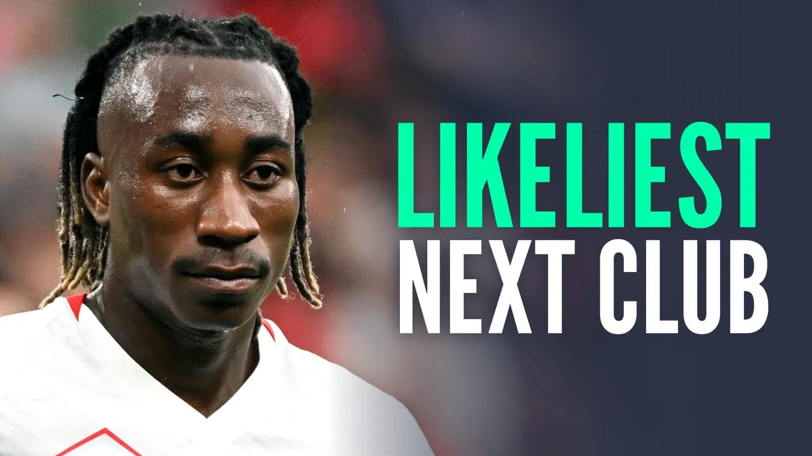 Player with dreadlocks during match close-up