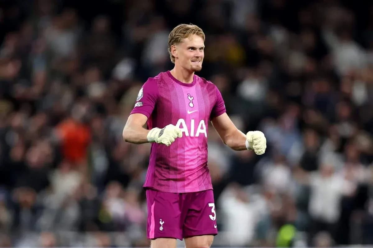 Goalkeeper celebrating after making a save