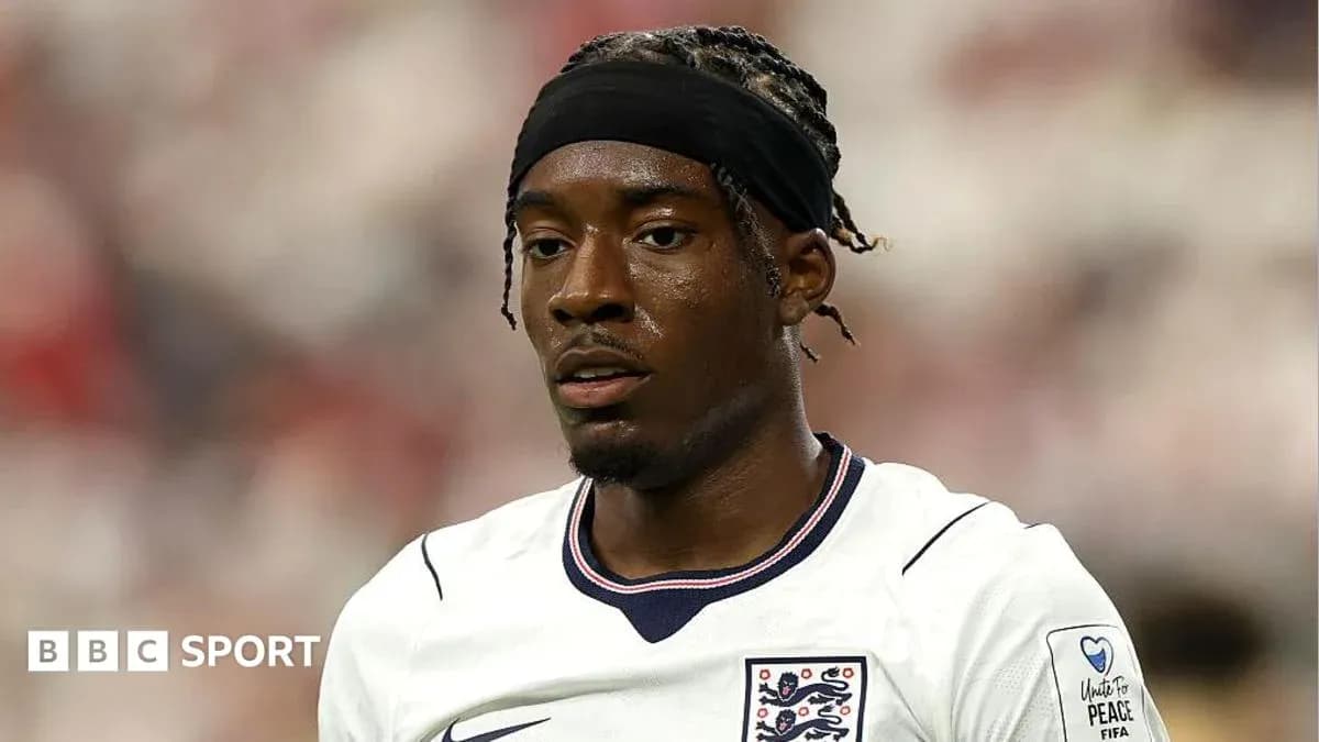 Player wearing England jersey during a match