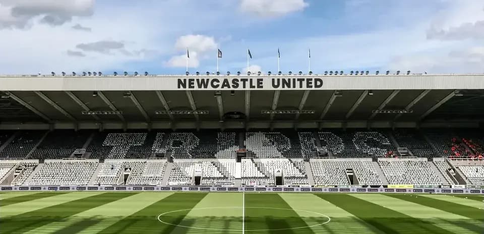 View of St James' Park, home of Newcastle United