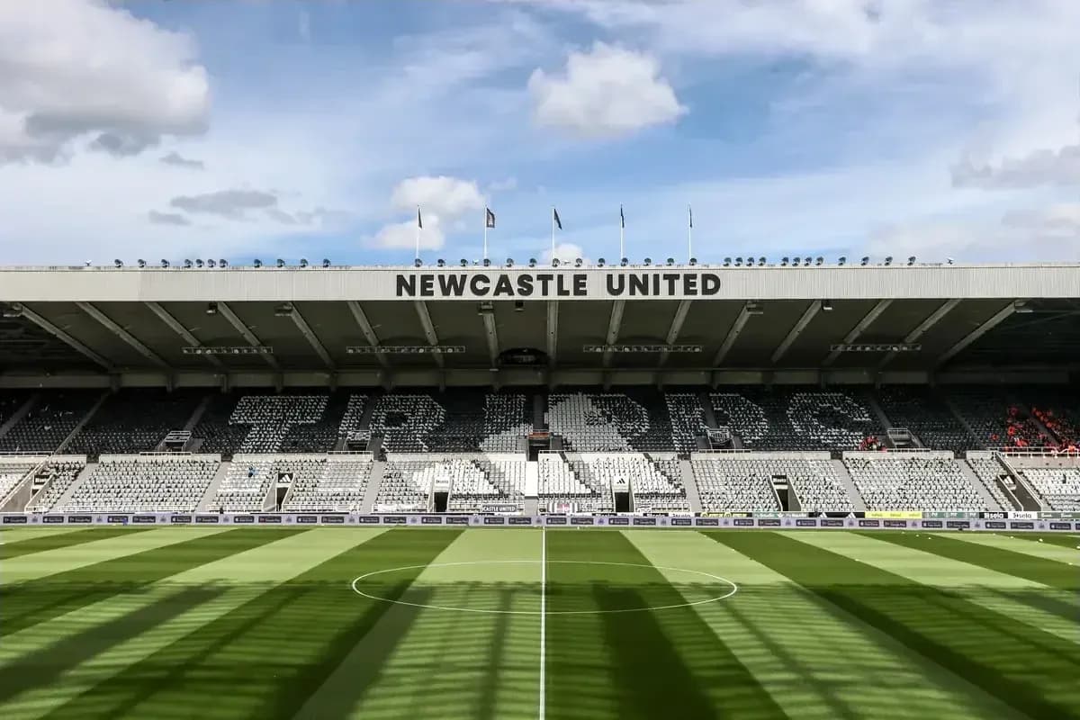 View of St James' Park, home of Newcastle United