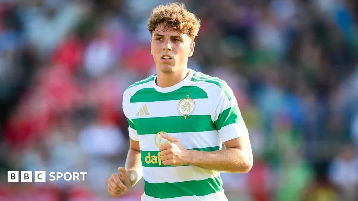 Celtic player running during a match