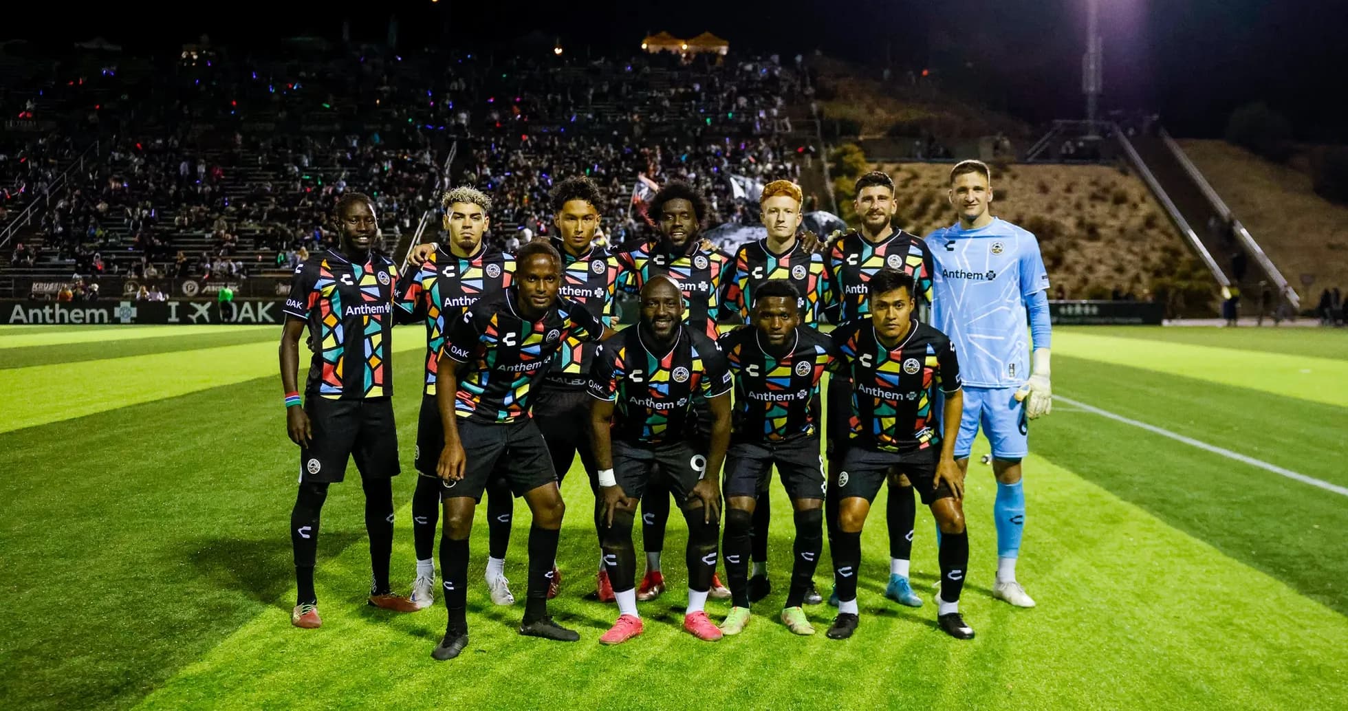 Oakland Roots team photo before match