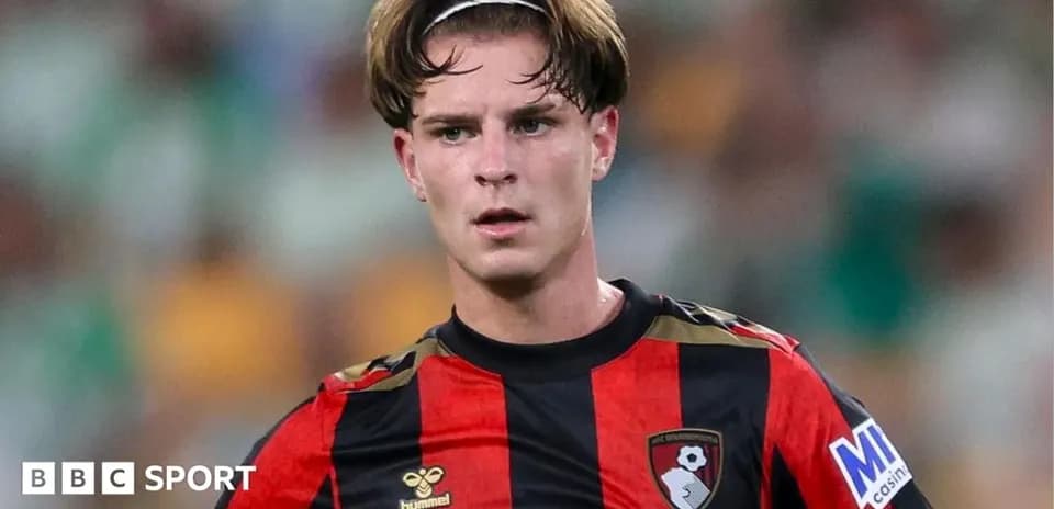 Player in Bournemouth kit during match