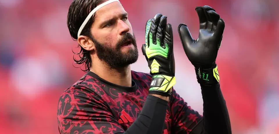 Goalkeeper warming up before the match