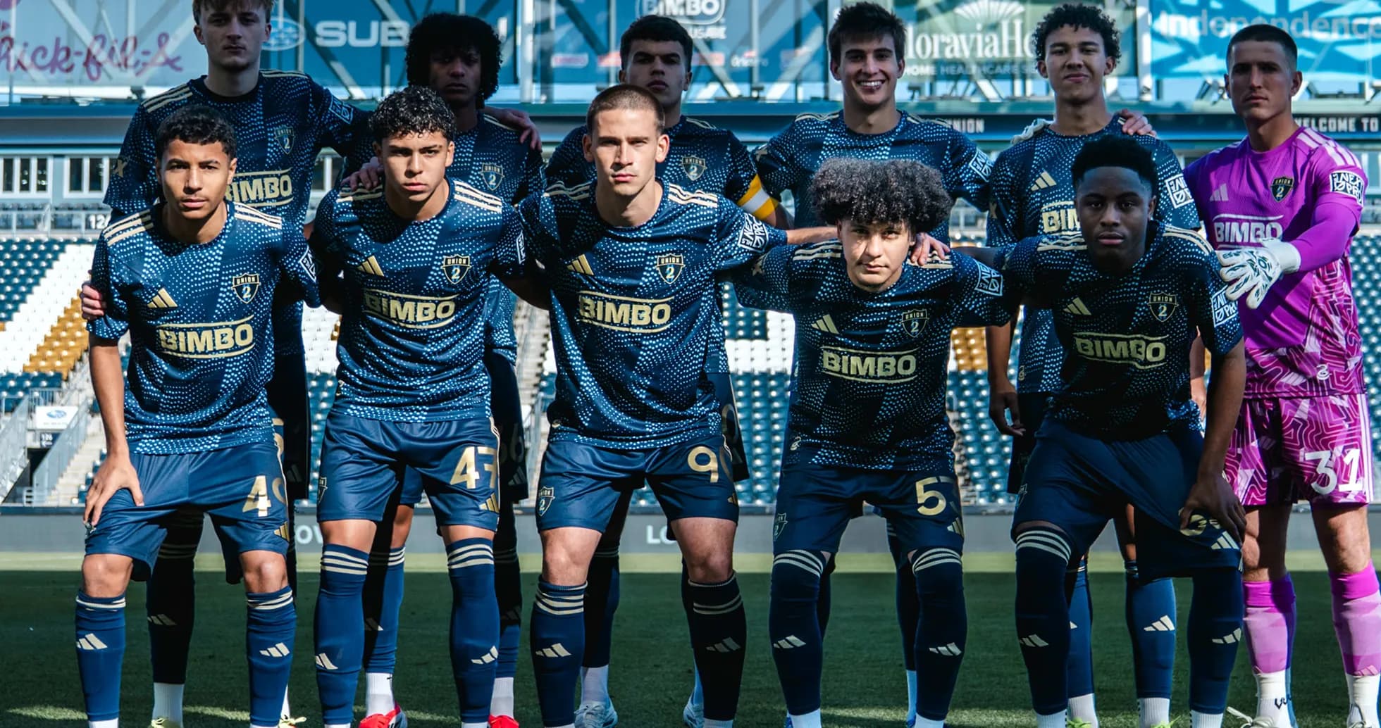 Philadelphia Union II team photo before match