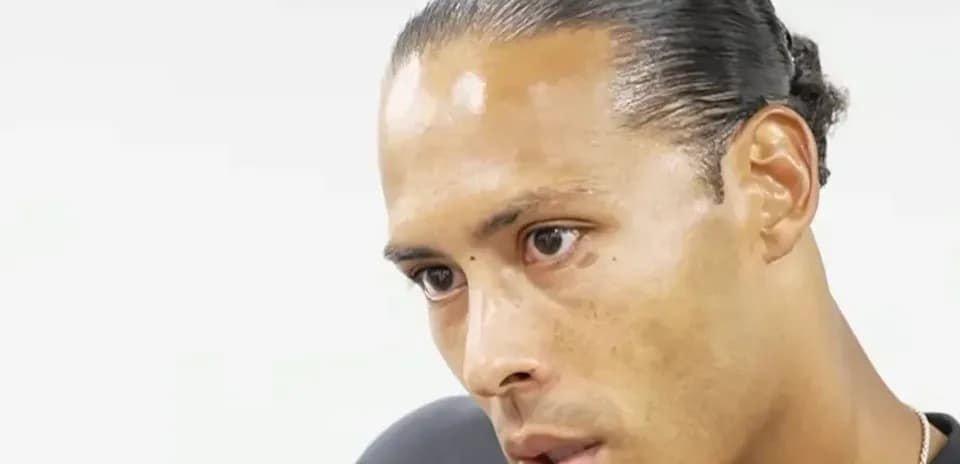Player speaking during a press conference interview