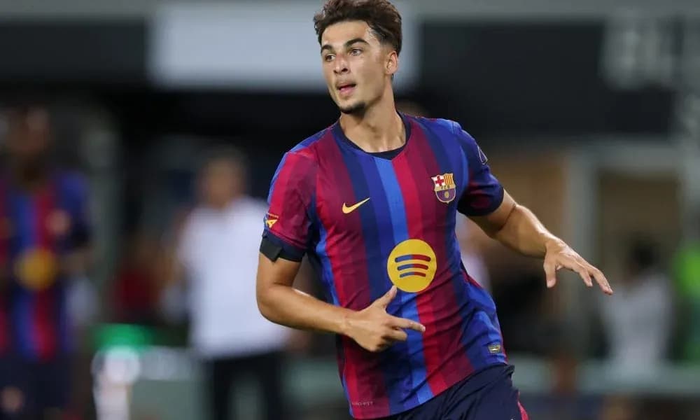 Barcelona player celebrating during a match