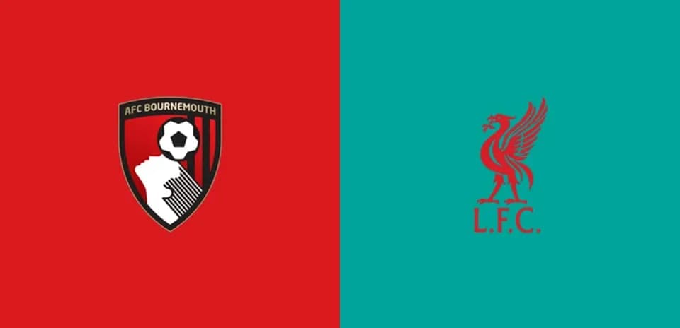 Logos of AFC Bournemouth and Liverpool FC