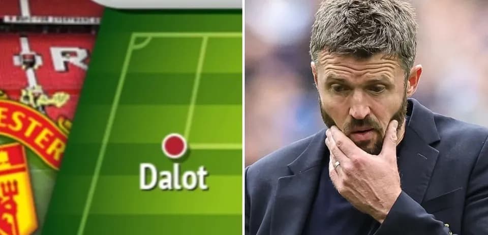 Football tactics display featuring player Dalot