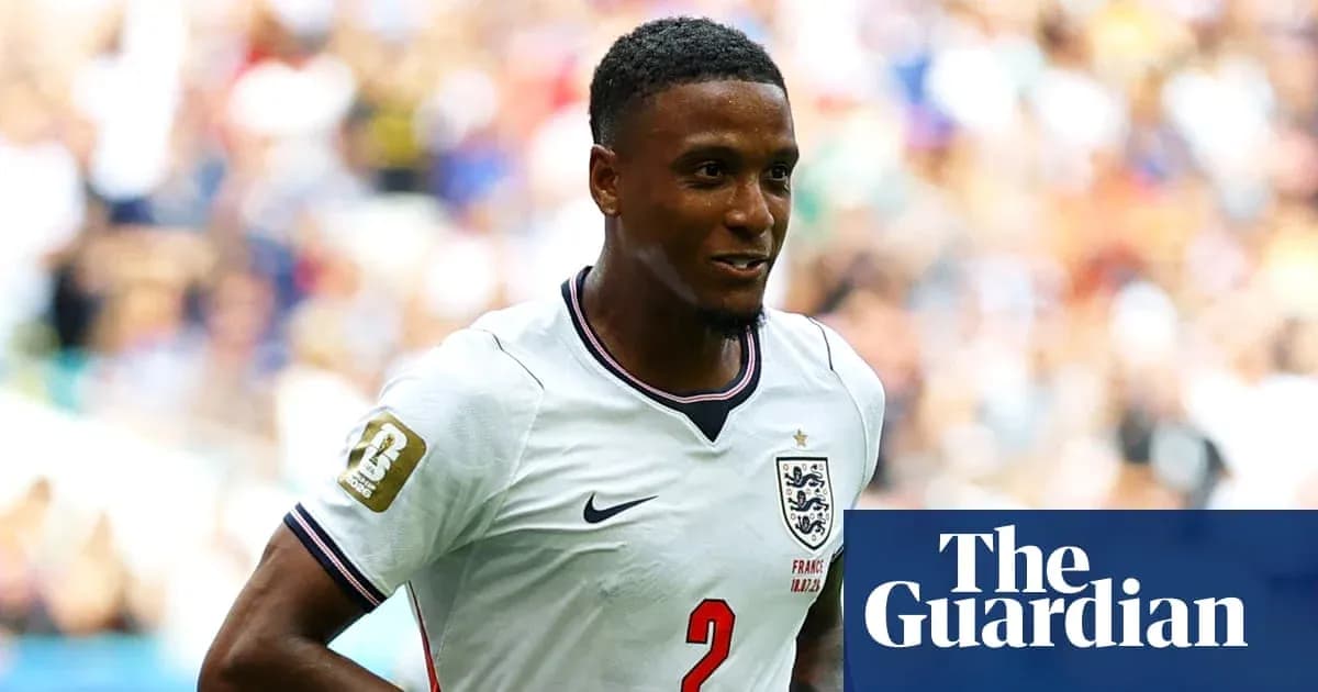 Player wearing England jersey during a match