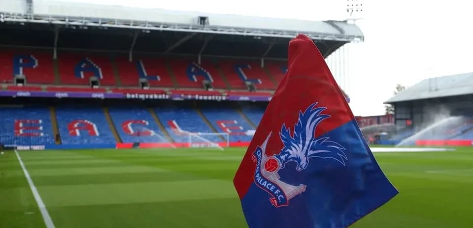 Crystal Palace corner flag in stadium before match