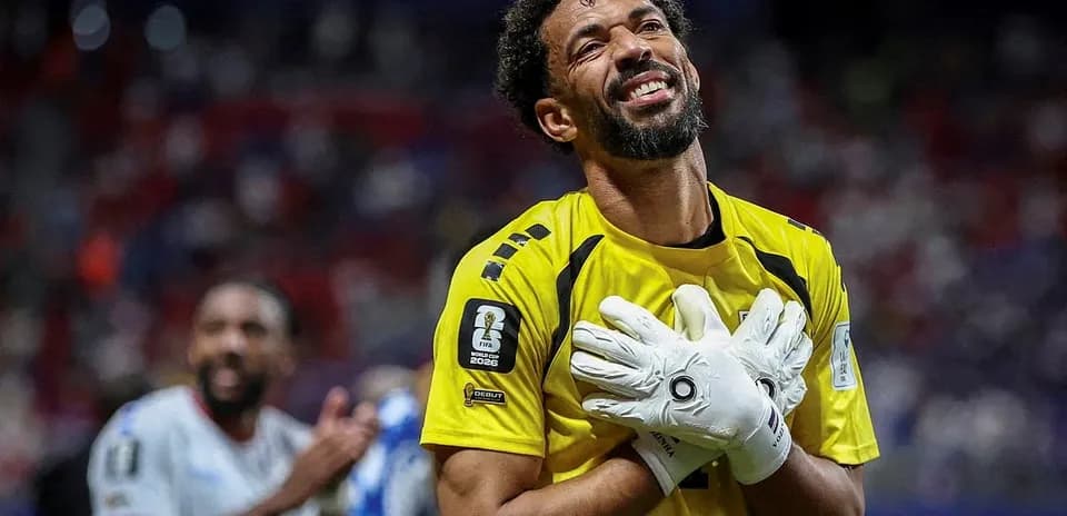 Goalkeeper celebrating after a match in stadium