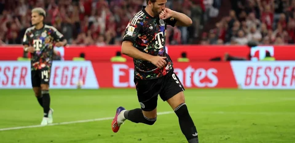 Player celebrating goal during a match