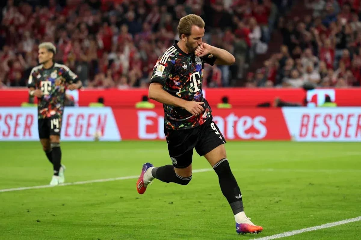 Player celebrating goal during a match