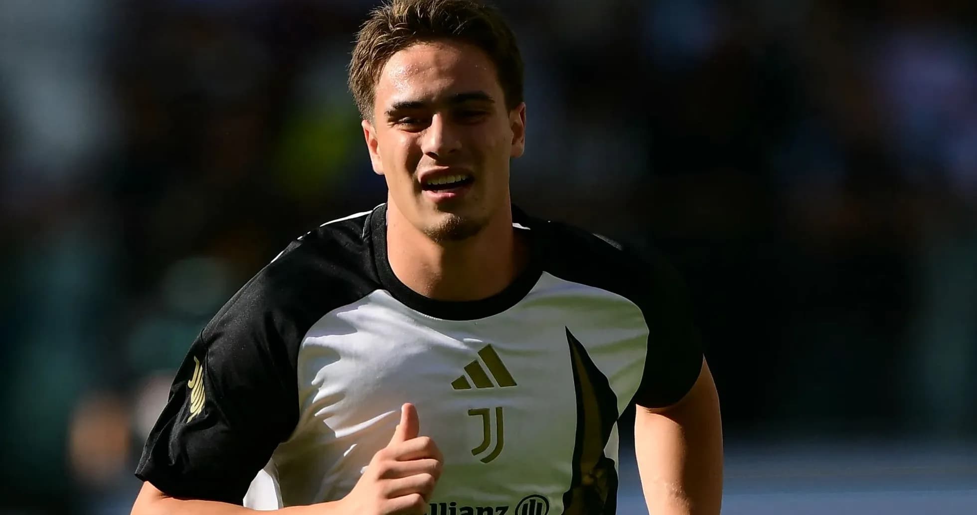 Player running during training session for Juventus