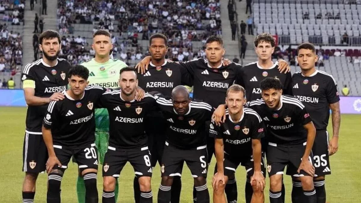Qarabag team lineup for UEFA Europa League match