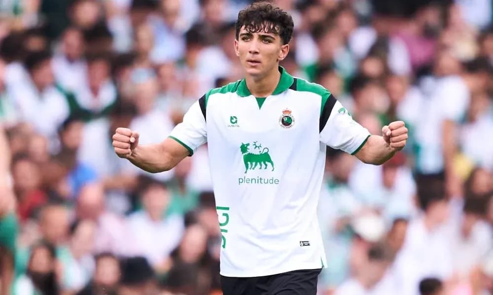 Player celebrating during a football match