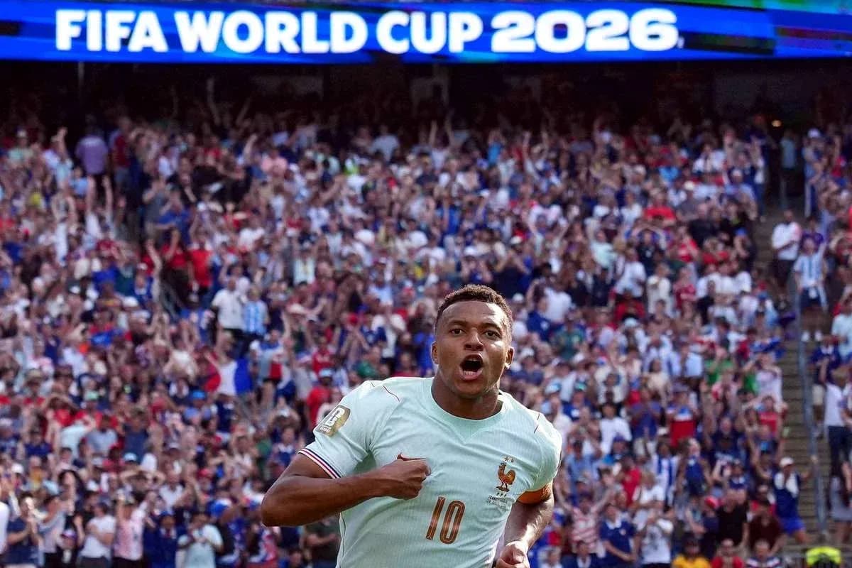 Player celebrating goal during FIFA World Cup 2026