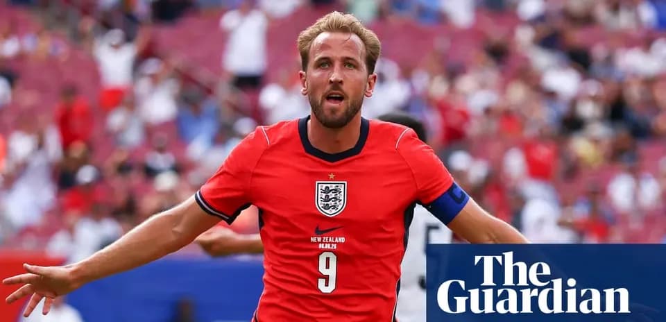 Harry Kane celebrating a goal in England jersey