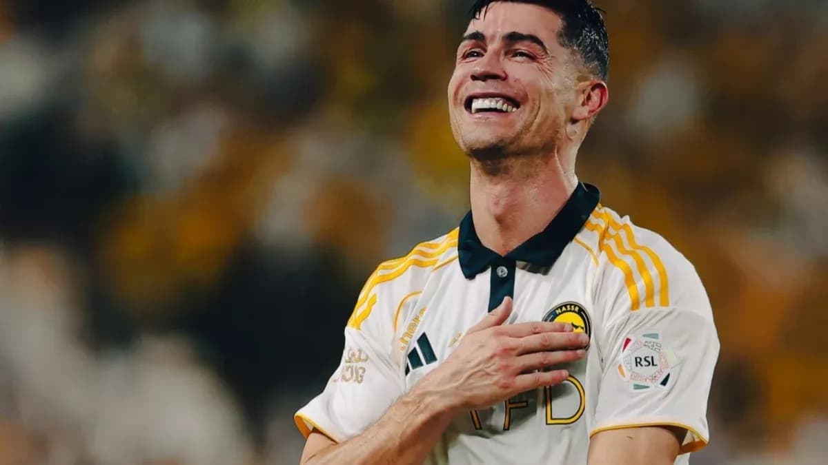 Player celebrating joyfully after a match