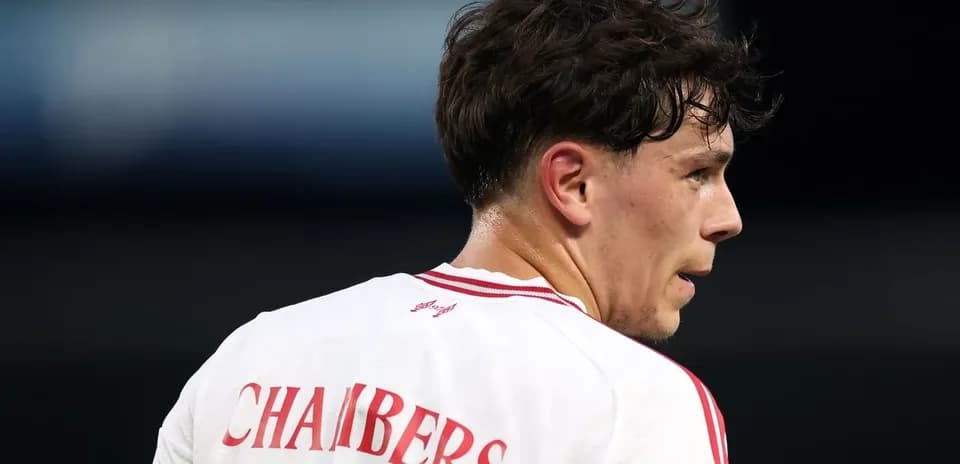 Player with 'CHAMBERS' on jersey during match