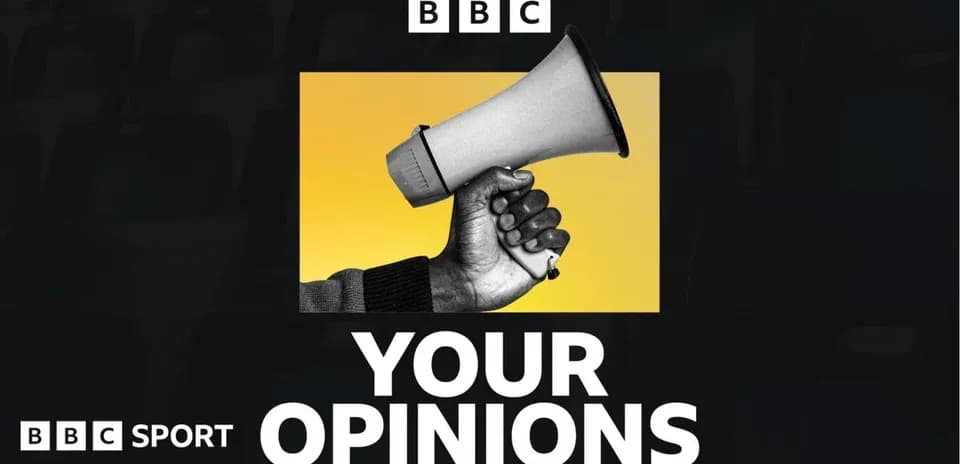 Megaphone held up against a yellow background