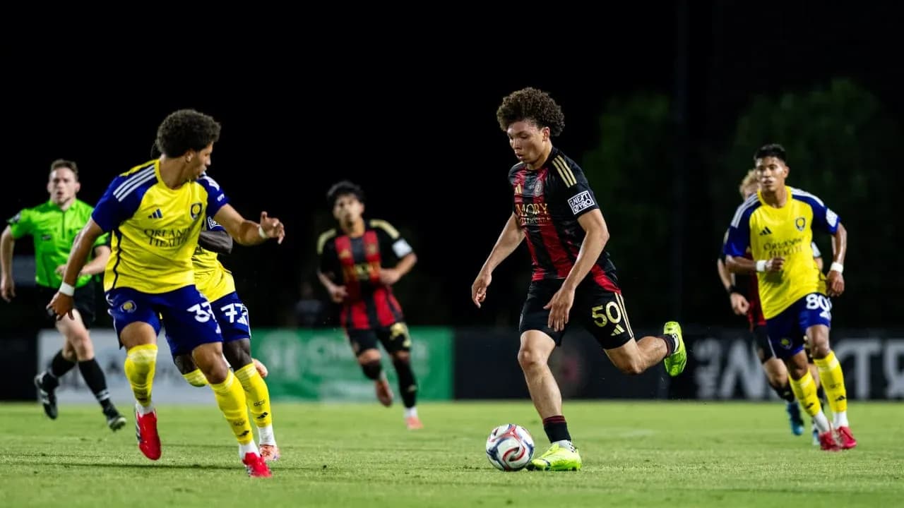 Player dribbling the ball during match
