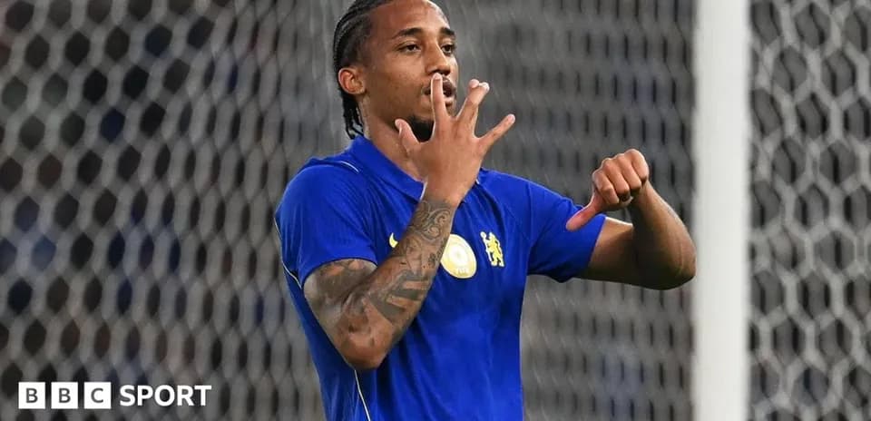 Player gesturing on the field during match