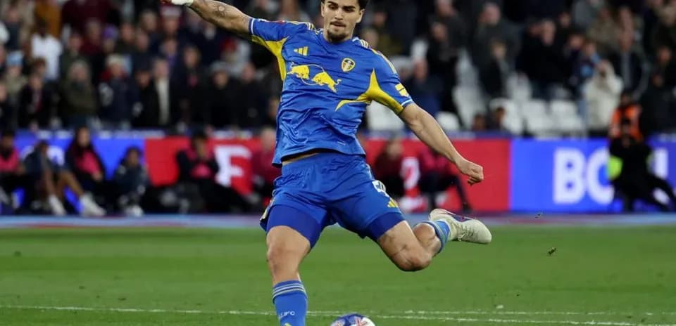 Player kicking the ball during a match