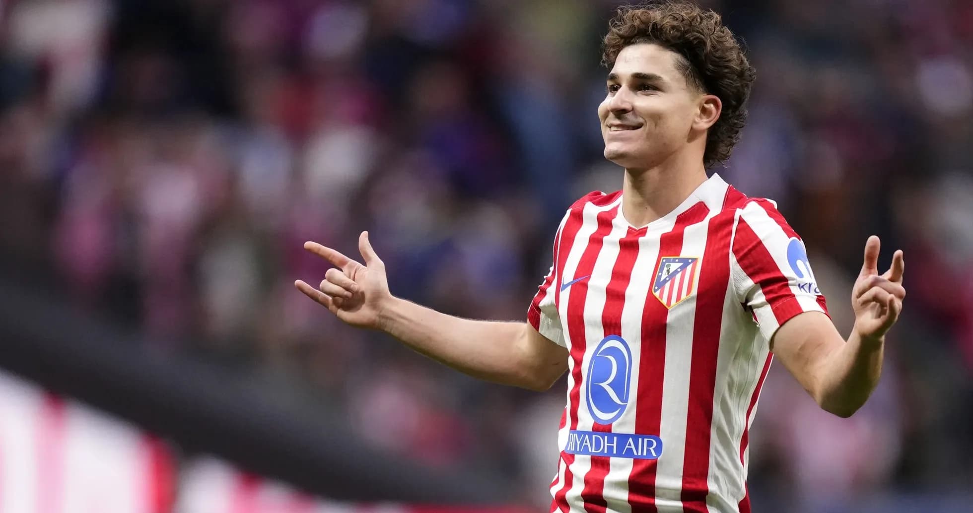 Atletico Madrid player celebrating a goal