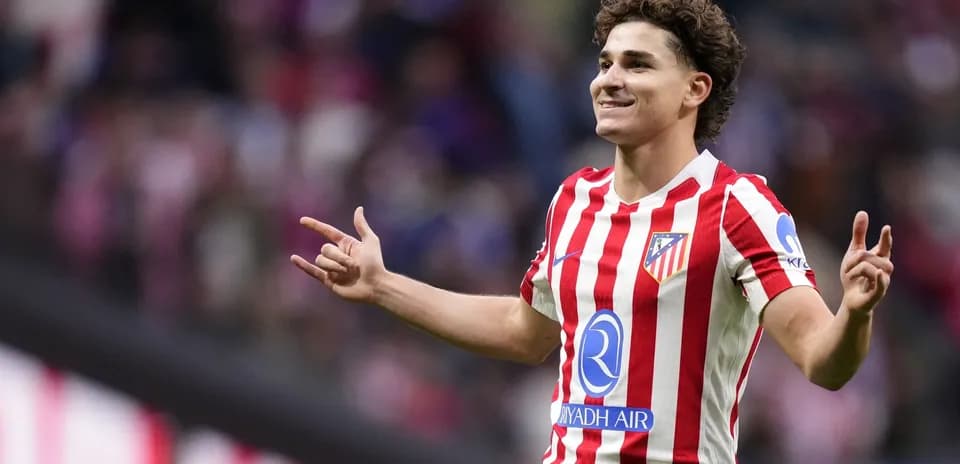 Atletico Madrid player celebrating a goal