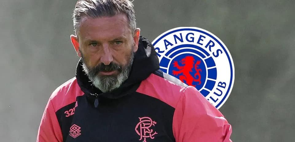 Football coach wearing Rangers training gear
