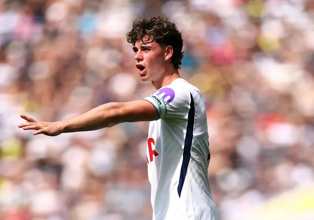 Player gesturing during a football match on field