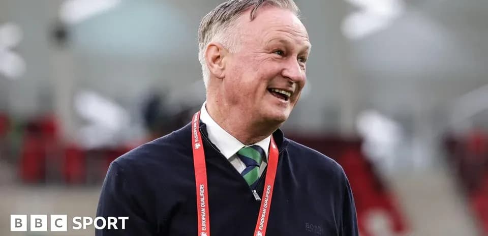 Man smiling in stadium during European qualifiers