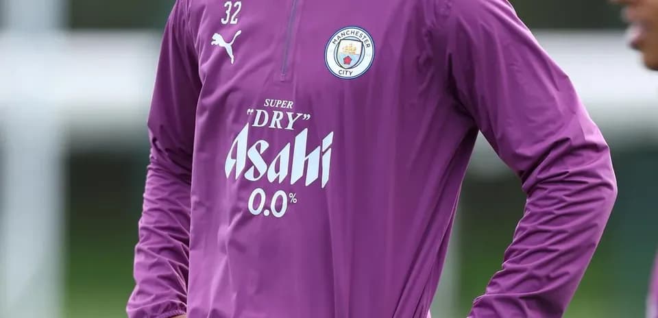 Player in training gear during Manchester City practice