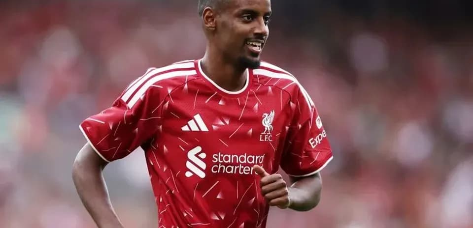 Player celebrating during Liverpool match