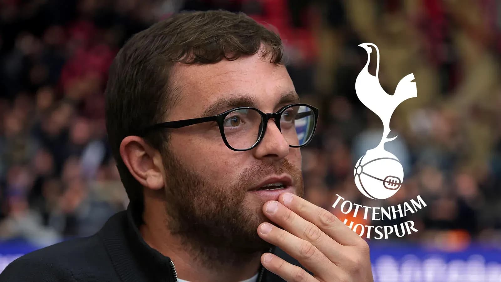 Man with glasses at Tottenham Hotspur event