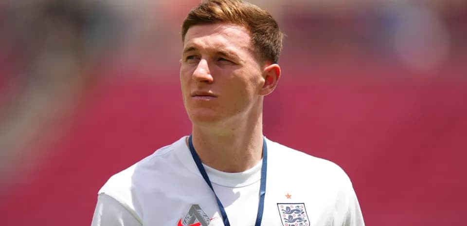 Player in England kit during pre-match warm-up