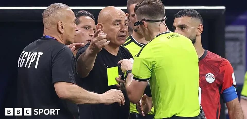 Coach arguing with referee during match discussion