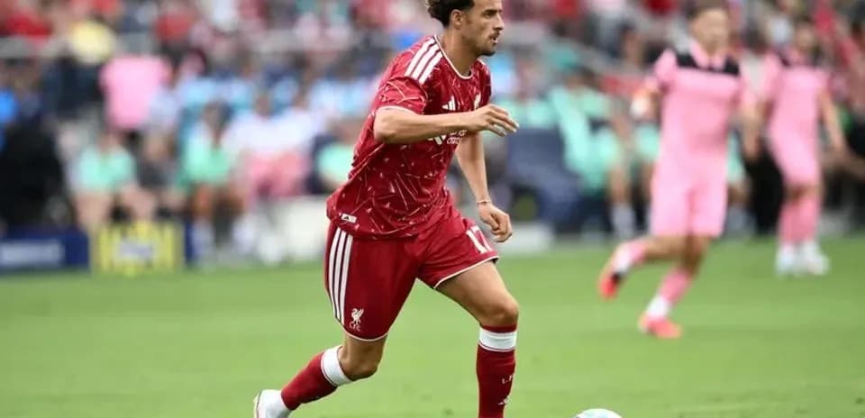 Player dribbling the ball during a match